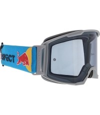 Motocross Goggles Red Bull Spect Strive Panovision, Matte Light Gray, Smoke Lens