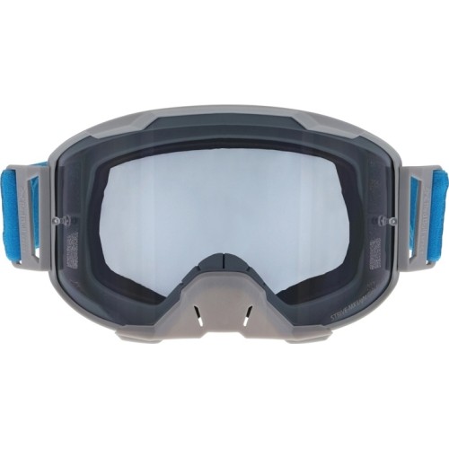 Motocross Goggles Red Bull Spect Strive Panovision, Matte Light Gray, Smoke Lens
