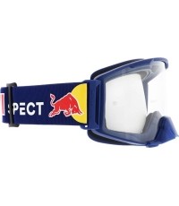Motocross Goggles Red Bull Spect Strive Panovision, Matte Dark Blue, Clear Lens