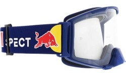 Motocross Goggles Red Bull Spect Strive Panovision, Matte Dark Blue, Clear Lens