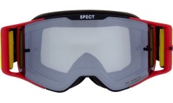 Motocross Goggles Red Bull Spect Torp, Matte Black/Red, Silver Mirrored Lens