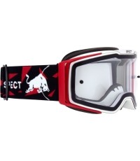 Motocross Goggles Red Bull Spect Torp, White/Red, Clear Lens