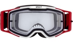 Motocross Goggles Red Bull Spect Torp, White/Red, Clear Lens
