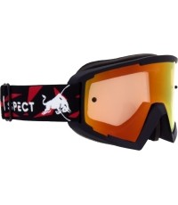 Motocross Goggles Red Bull Spect Whip, Matte Black, Red Mirrored Lens
