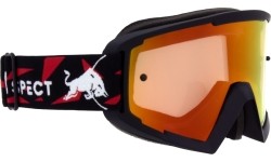 Motocross Goggles Red Bull Spect Whip, Matte Black, Red Mirrored Lens