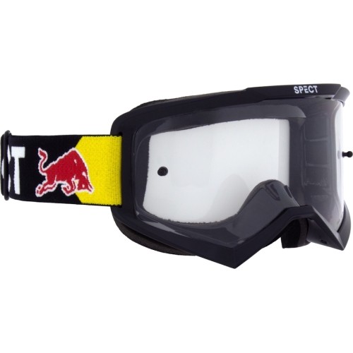 Motocross Goggles Red Bull Spect Evan, Black, Clear Lens