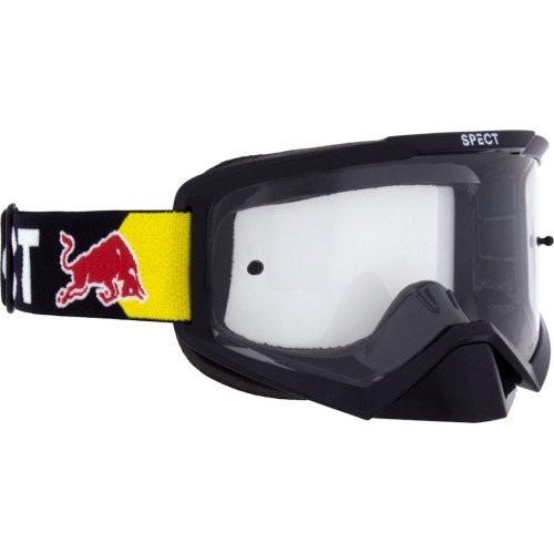 Motocross Goggles Red Bull Spect Evan, Black, Clear Lens