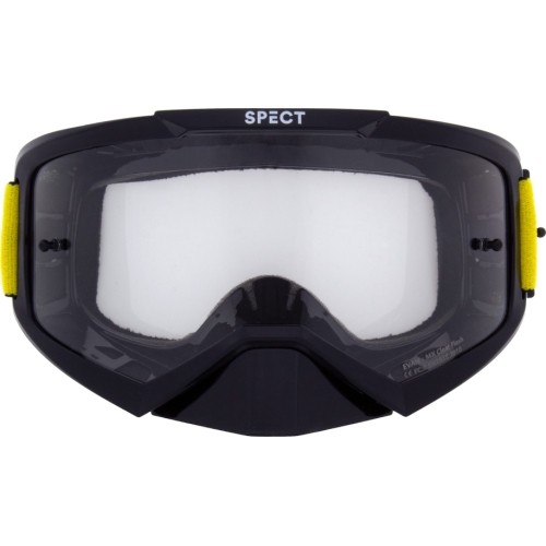 Motocross Goggles Red Bull Spect Evan, Black, Clear Lens