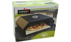 Piec do pizzy TORRE z termometrem 40x34,5x16 cm