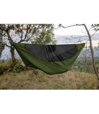 Hamak Pro Army Green z czarną siatką
