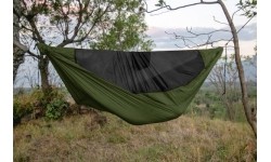 Hamak Pro Army Green z czarną siatką