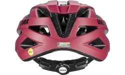 Kask Uvex i-vo cc MIPS, matowy czarno-czerwony, 56-60 cm
