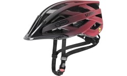 Kask Uvex i-vo cc MIPS, matowy czarno-czerwony, 56-60 cm