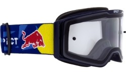 Gogle motocrossowe Red Bull Spect Torp, niebieskie, przezroczysta soczewka