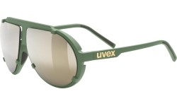 Glasses Uvex esntl pina moss green matt / gold mirror