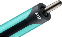 Billiard Cue, Pool, Predator P3 Teal NW, Uni-Loc, Revo Shaft, Black Vault Plate. 12.9 mm UL