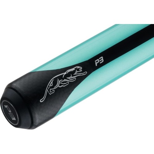 Billiard Cue, Pool, Predator P3 Teal NW, Uni-Loc, Revo Shaft, Black Vault Plate. 12.9 mm UL
