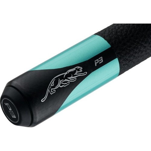 Billiard Cue, Pool, Predator P3 Teal LL, Uni-Loc, Revo Shaft, Black Vault Plate. 12.9 mm UL