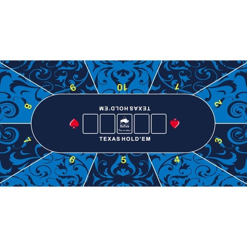 Buffalo Poker table top cloth blue 180x90cm 3mm