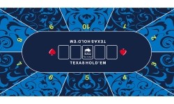 Buffalo Poker table top cloth blue 180x90cm 3mm