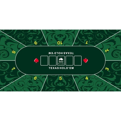 Buffalo Poker table top cloth green 180x90cm 3mm