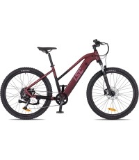 Damski elektryczny rower górski inSPORTline ISL Cleora 648 Wh 27,5″ 2026 - Velour Red