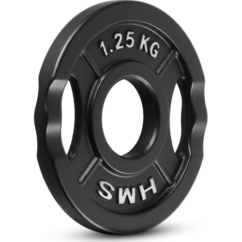 Talerz obciążeniowy żeliwny HMS TOD 51 mm olimpijski do treningu siłowego - 1.25kg
