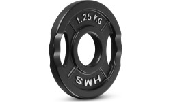 Talerz obciążeniowy żeliwny HMS TOD 51 mm olimpijski do treningu siłowego - 1.25kg