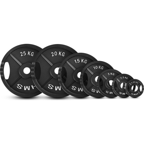 Talerz obciążeniowy żeliwny HMS TOD 51 mm olimpijski do treningu siłowego - 5 kg