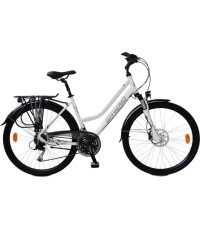 Damski rower trekkingowy Saveno Exeter Lady 28” – 2025 - Biały