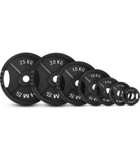 Talerz obciążeniowy żeliwny HMS TOD 51 mm olimpijski do treningu siłowego - 20 kg