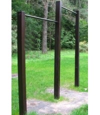 Podwójny drążek zewnętrzny do podciągania, betonowany