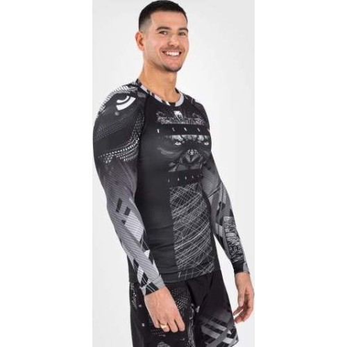 Venum Gorilla Jungle Rashguards Long Sleeves - Black/White