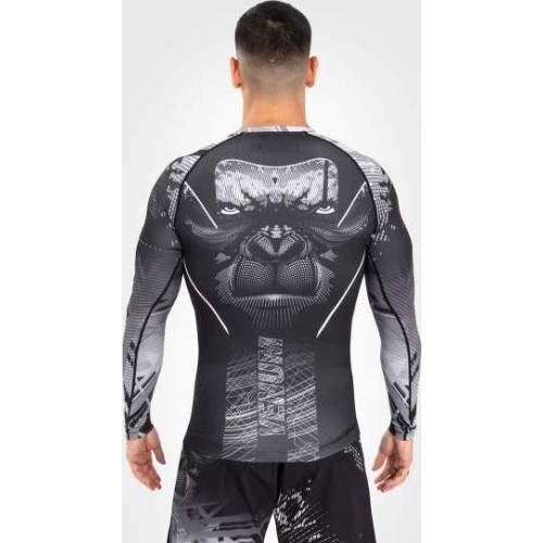 Venum Gorilla Jungle Rashguards Long Sleeves - Black/White