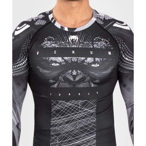 Venum Gorilla Jungle Rashguards Long Sleeves - Black/White