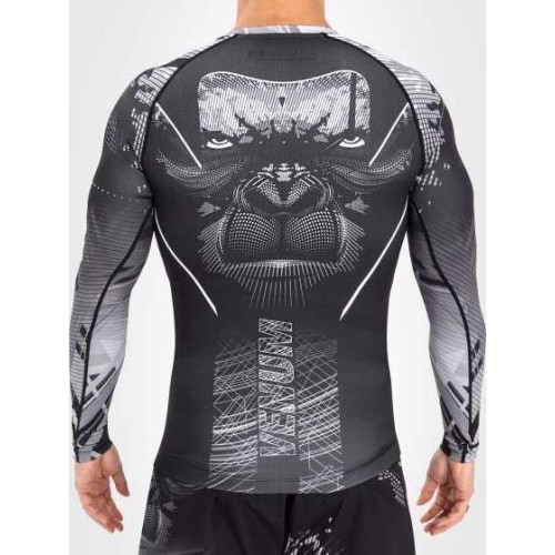 Venum Gorilla Jungle Rashguards Long Sleeves - Black/White