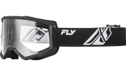 Children’s Motocross Goggles Fly Racing Focus Youth - šedá/černá, čiré plexi