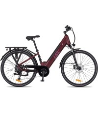 Miejski rower elektryczny inSPORTline ISL Eclion 648 Wh 28” – 2026 - Welurowa czerwień