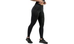 Damskie legginsy z siateczką Nebbia INTENSE 838 - Czarne złoto