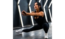 Damskie legginsy z siateczką Nebbia INTENSE 838 - Czarny