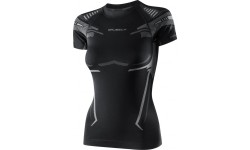 Damska koszulka sportowa z krótkim rękawem Bruback Dry - Black/Graphite
