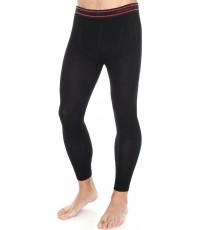 Męskie spodnie termiczne Brubeck Active Wool czarne LE11710