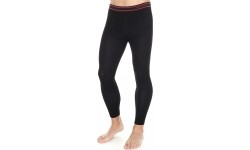 Męskie spodnie termiczne Brubeck Active Wool czarne LE11710 - Czarny