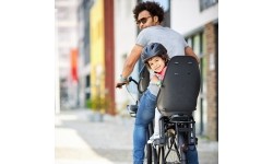 Front-Mounted Child Bike Seat w/ Adaptor Urban Iki - Bincho Black/Kurumi Brown