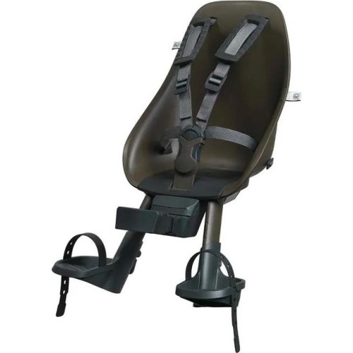 Front-Mounted Child Bike Seat w/ Adaptor Urban Iki - Koge Brown/Bincho Black