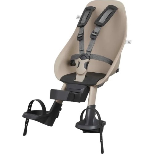 Front-Mounted Child Bike Seat w/ Adaptor Urban Iki - Koge Brown/Bincho Black