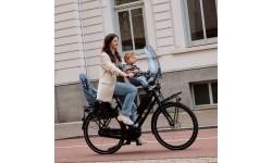 Front-Mounted Child Bike Seat w/ Adaptor Urban Iki - Koge Brown/Bincho Black