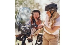 Front-Mounted Child Bike Seat w/ Adaptor Urban Iki - Icho Green/Bincho Black