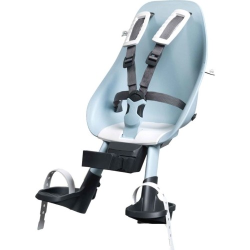 Front-Mounted Child Bike Seat w/ Adaptor Urban Iki - Aotake Menthol Blue/Shinju White