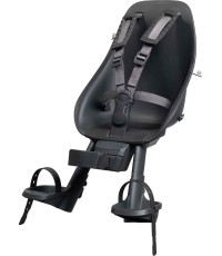 Front-Mounted Child Bike Seat w/ Adaptor Urban Iki - Bincho Black/Bincho Black